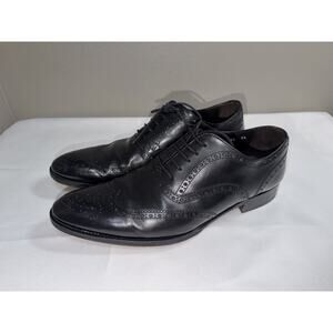 To Boot New York Duke Mens Wingtip Oxford Black Leather Dress Shoes Size 9.5
